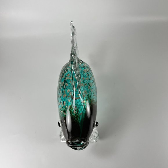 Kissing Fish Figurine Paperweight Art Glass Multicolor Decorative - Picture 5 of 12